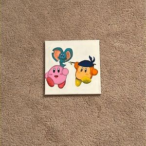 Kirby and the forgotten isle acrylic painting